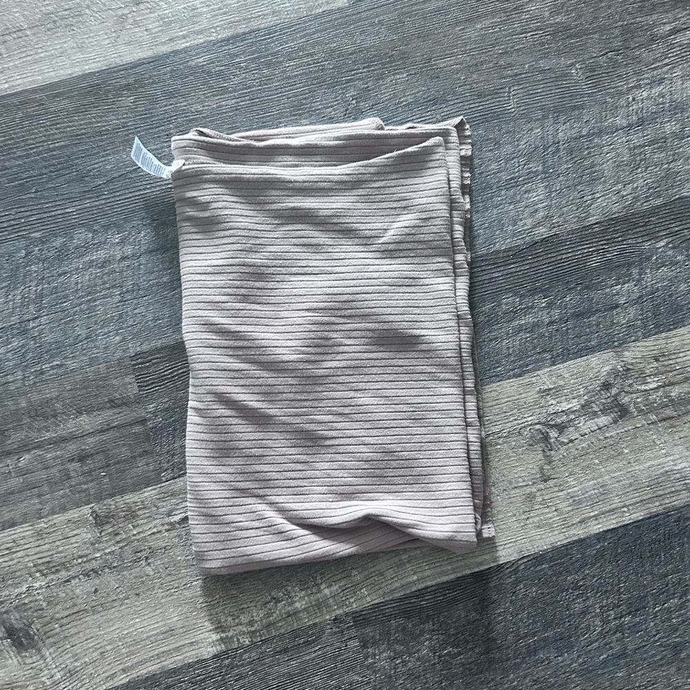 Tan Rippled Textured Fabric Piece